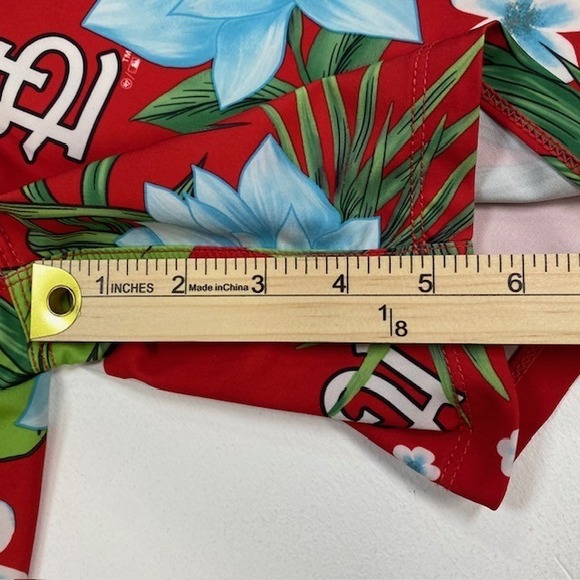 Hurley Phantom 47 St Louis Cardinals Board Shorts Mens 33 Red Floral MLB Swim - Picture 7 of 9